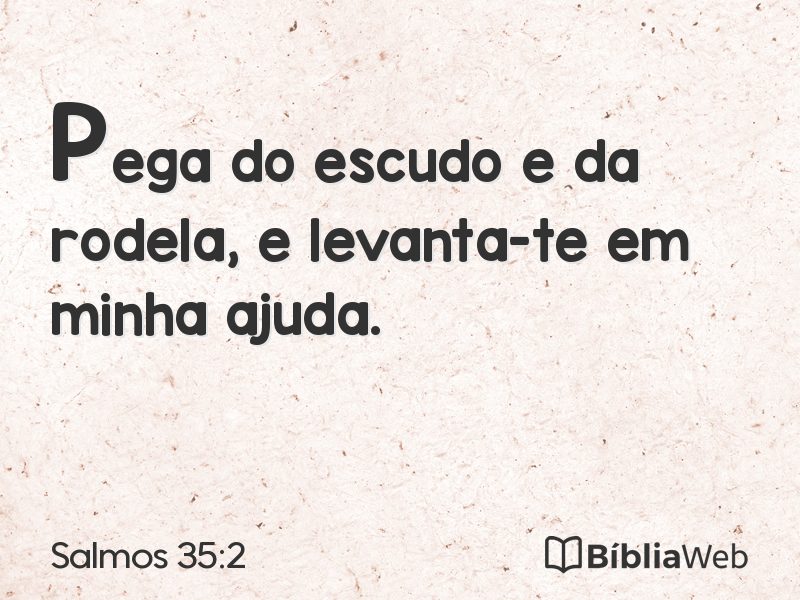 Salmos 35:2 em imagem para compartilhar