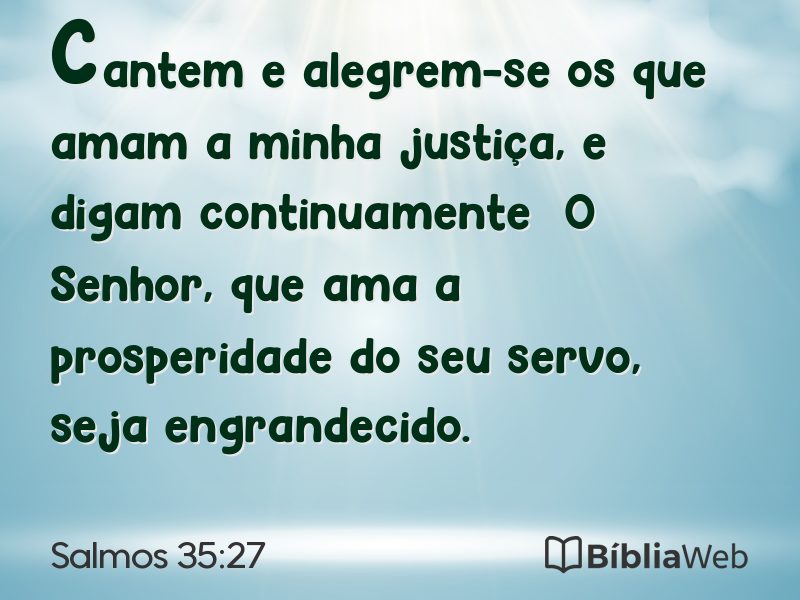 Salmos 35:27 em imagem para compartilhar