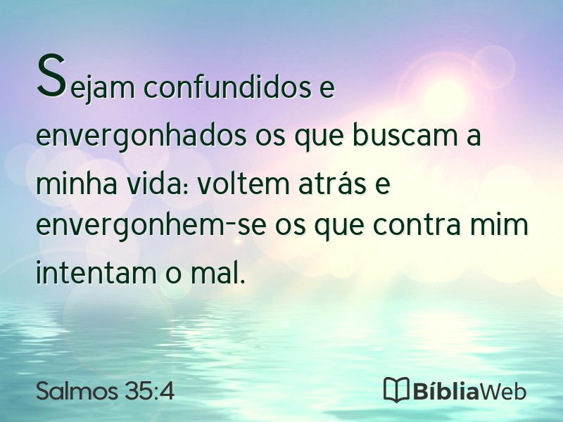 Salmos 35:4 em imagem para compartilhar