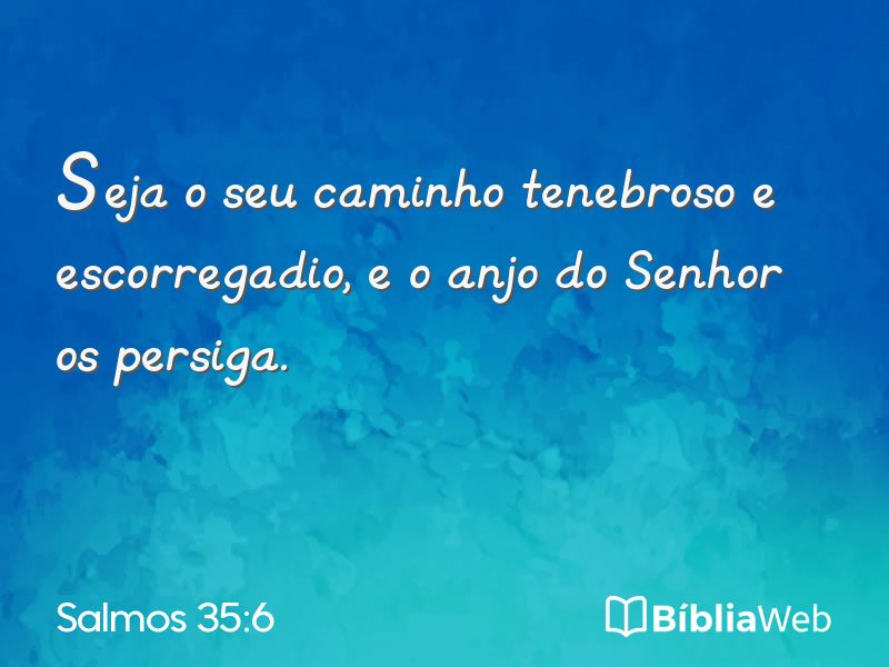 Salmos 35:6 em imagem para compartilhar