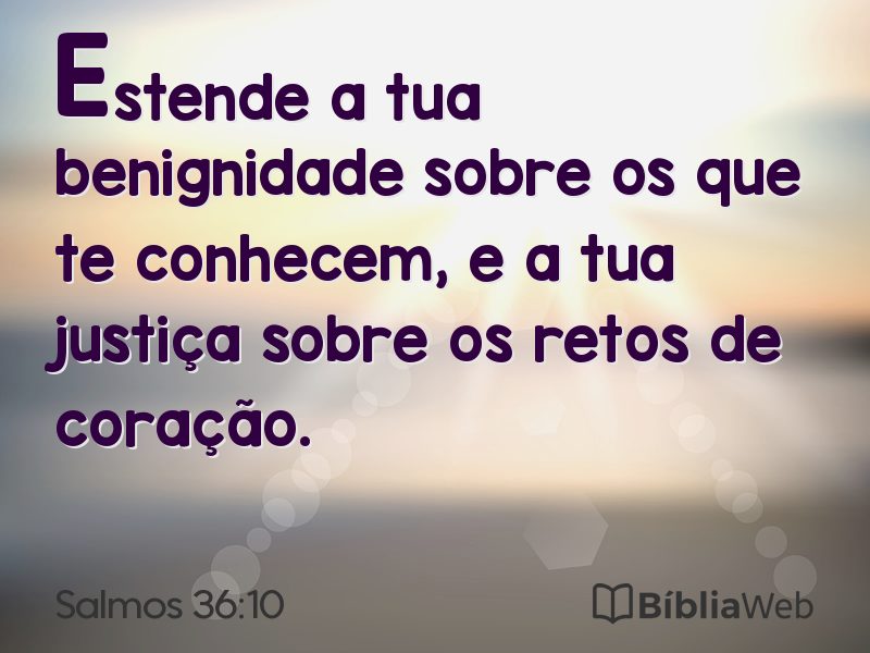 Salmos 36:10 em imagem para compartilhar