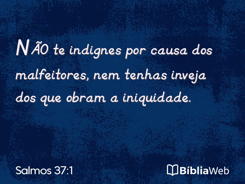 Salmos 37:1 em imagem para compartilhar