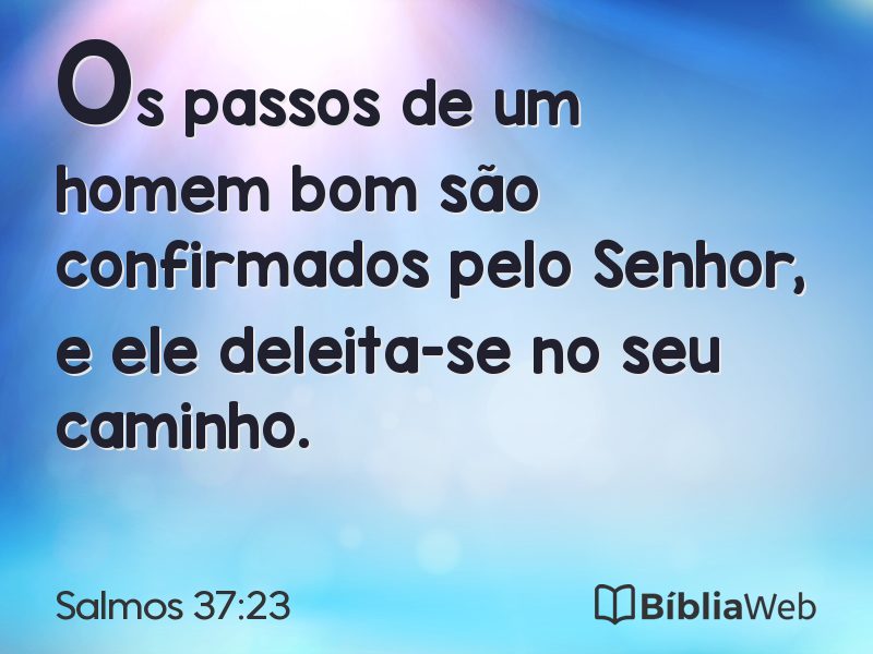 Salmos 37:23 em imagem para compartilhar