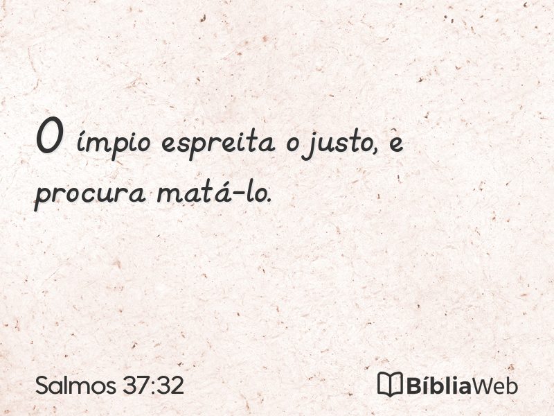 Salmos 37:32 em imagem para compartilhar