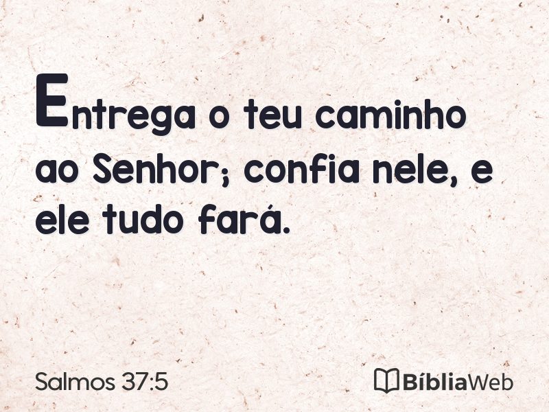 Salmos 37:5 em imagem para compartilhar
