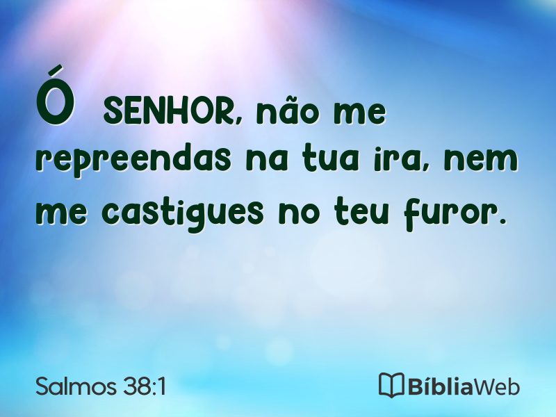 Salmos 38:1 em imagem para compartilhar
