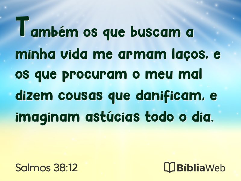 Salmos 38:12 em imagem para compartilhar