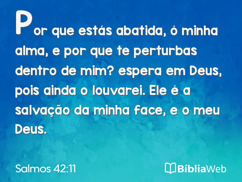 Salmos 42:11 em imagem para compartilhar