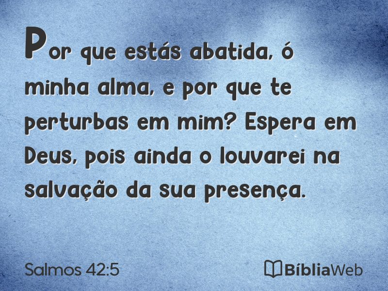 Salmos 42:5 em imagem para compartilhar