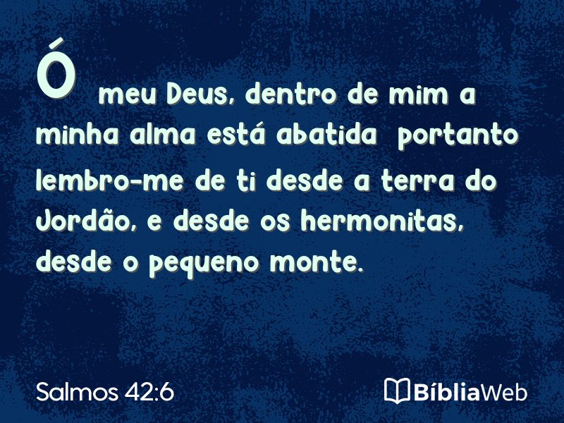 Salmos 42:6 em imagem para compartilhar