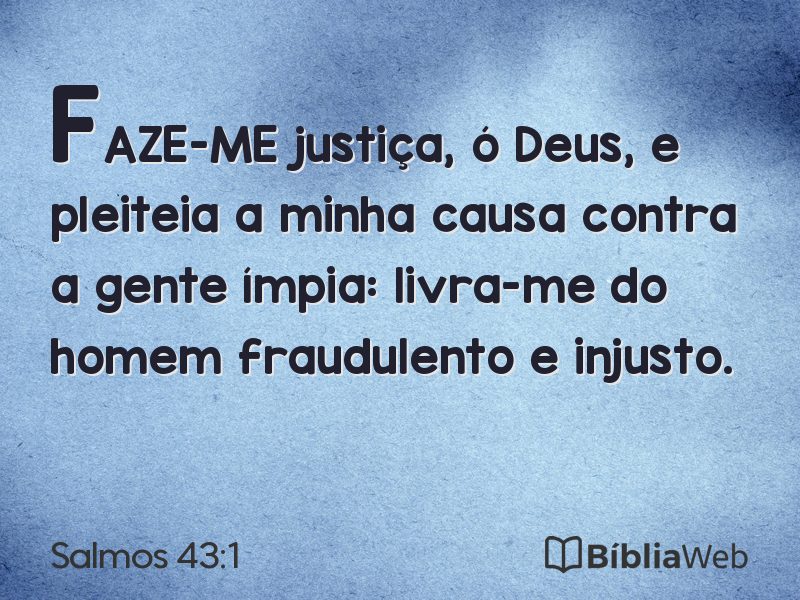 Salmos 43:1 em imagem para compartilhar