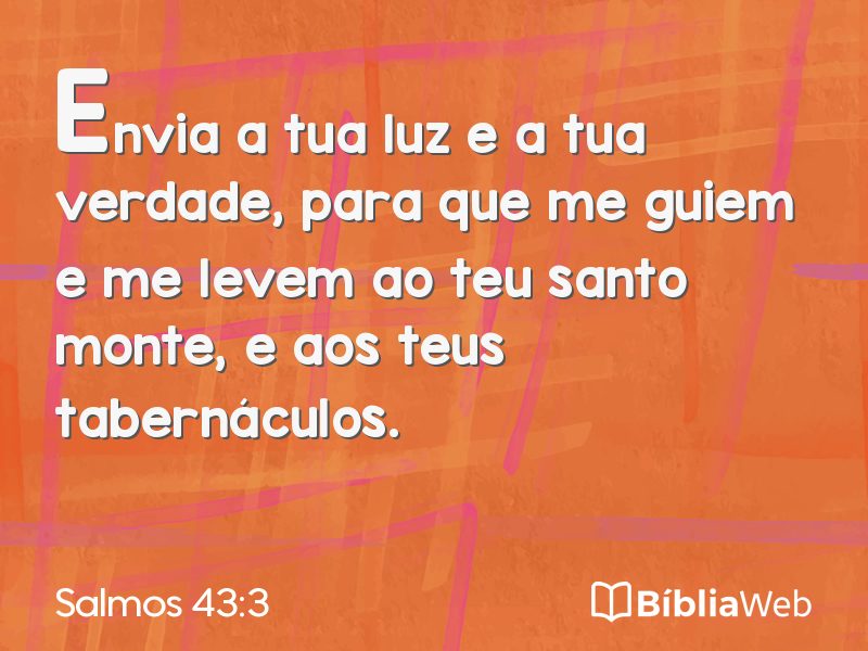 Salmos 43:3 em imagem para compartilhar