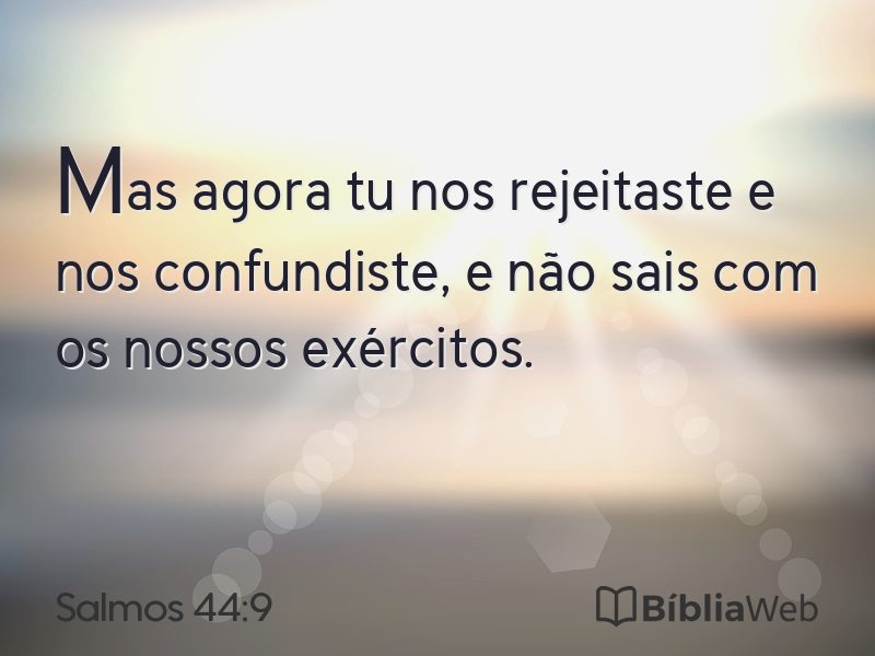 Salmos 44:9 em imagem para compartilhar