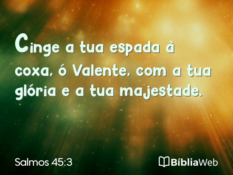 Salmos 45:3 em imagem para compartilhar