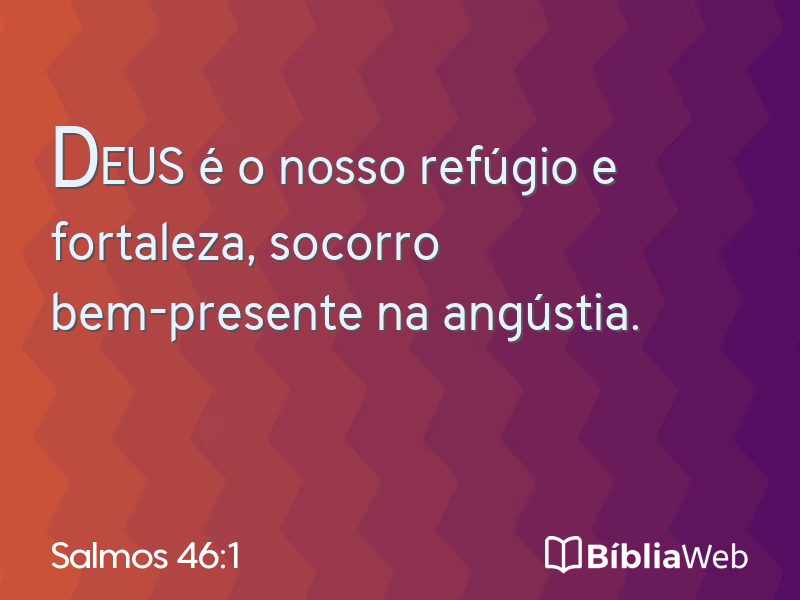 Salmos 46:1 em imagem para compartilhar