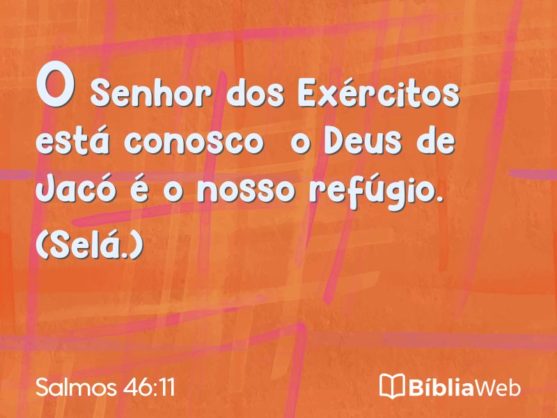 Salmos 46:11 em imagem para compartilhar