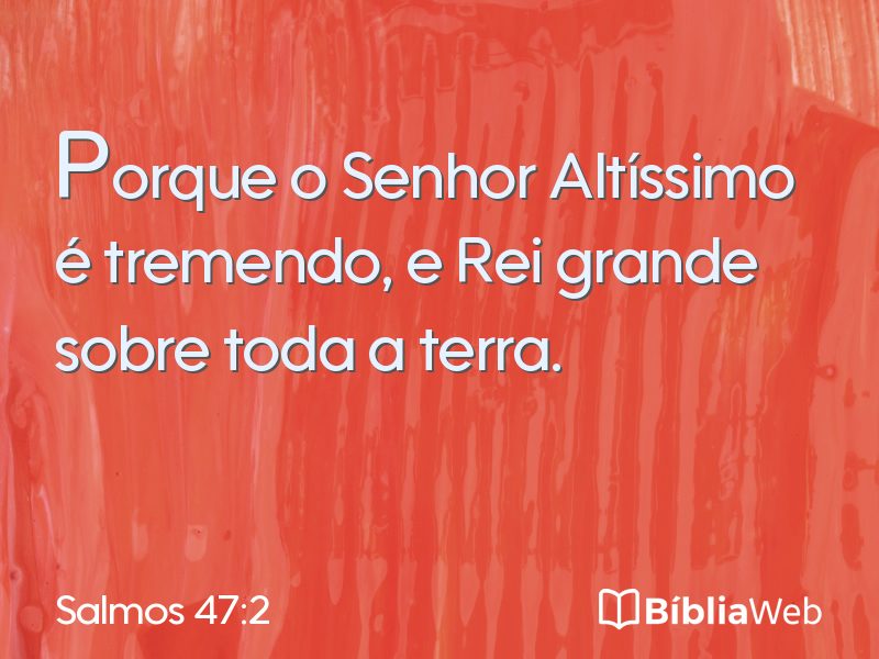 Salmos 47:2 em imagem para compartilhar