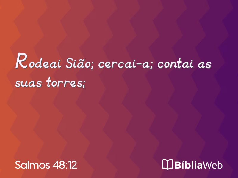 Salmos 48:12 em imagem para compartilhar