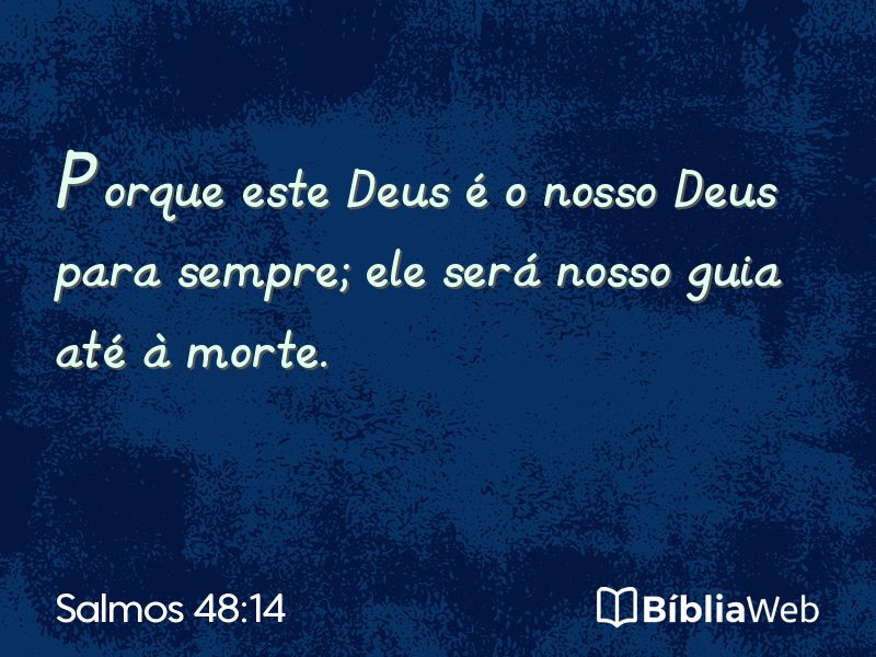 Salmos 48:14 em imagem para compartilhar