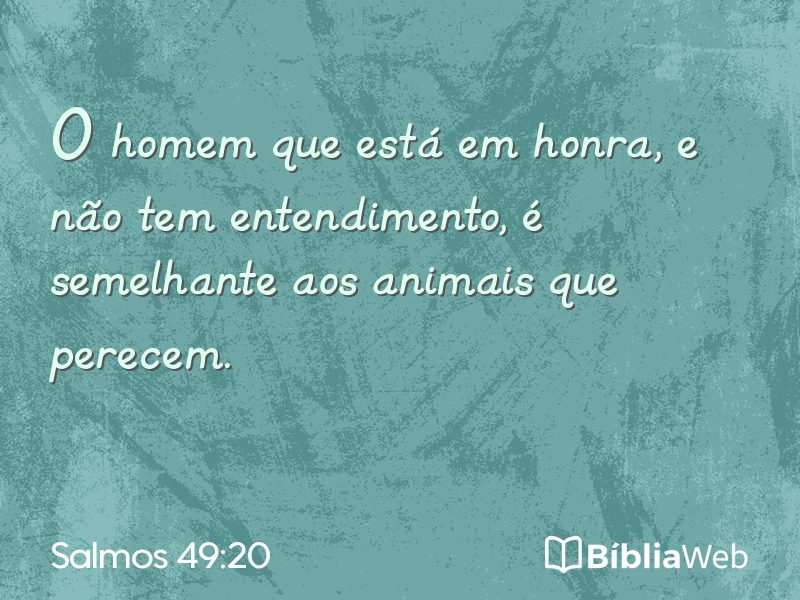 Salmos 49:20 em imagem para compartilhar