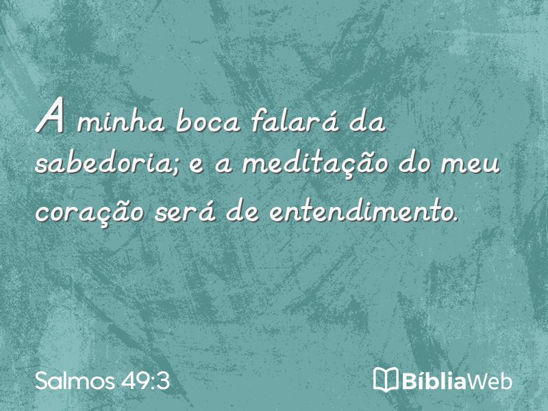Salmos 49:3 em imagem para compartilhar