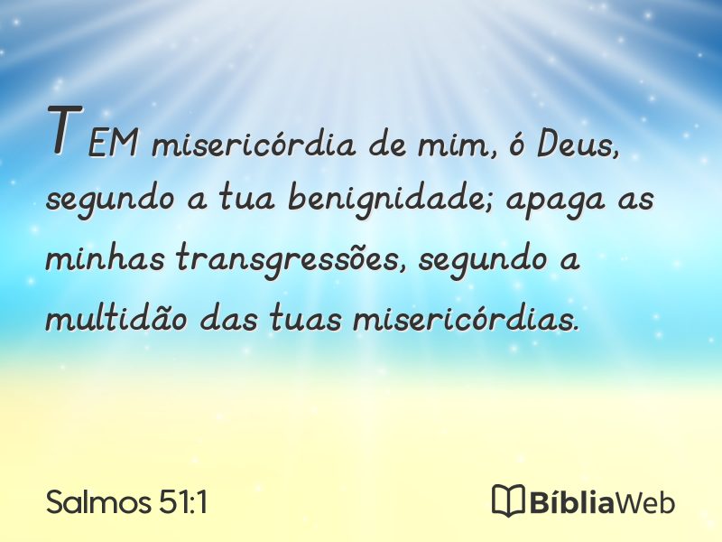 Salmos 51:1 em imagem para compartilhar