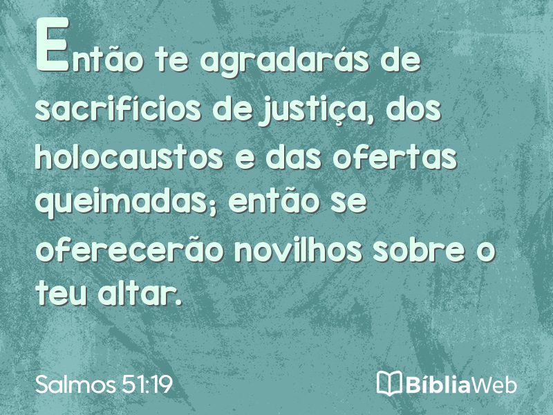 Salmos 51:19 em imagem para compartilhar