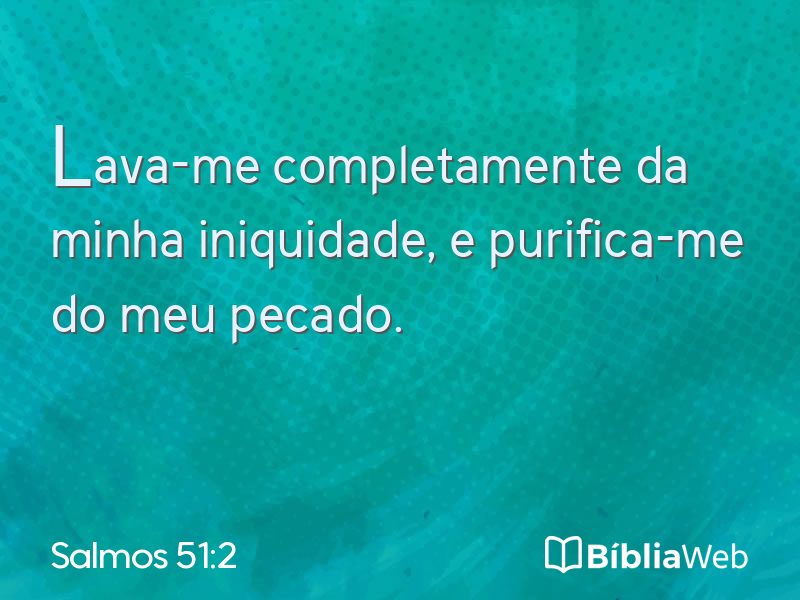 Salmos 51:2 em imagem para compartilhar