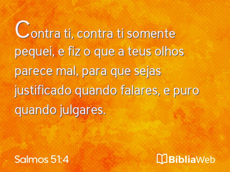 Salmos 51:4 em imagem para compartilhar