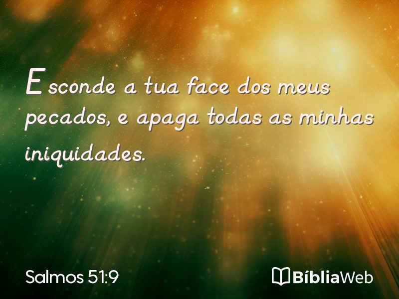 Salmos 51:9 em imagem para compartilhar