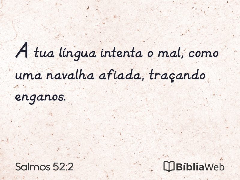 Salmos 52:2 em imagem para compartilhar
