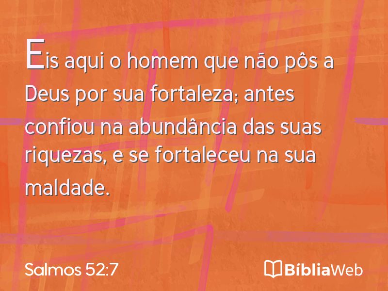 Salmos 52:7 em imagem para compartilhar