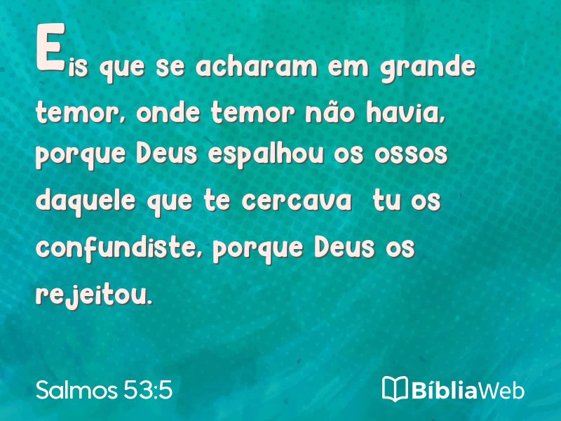 Salmos 53:5 em imagem para compartilhar