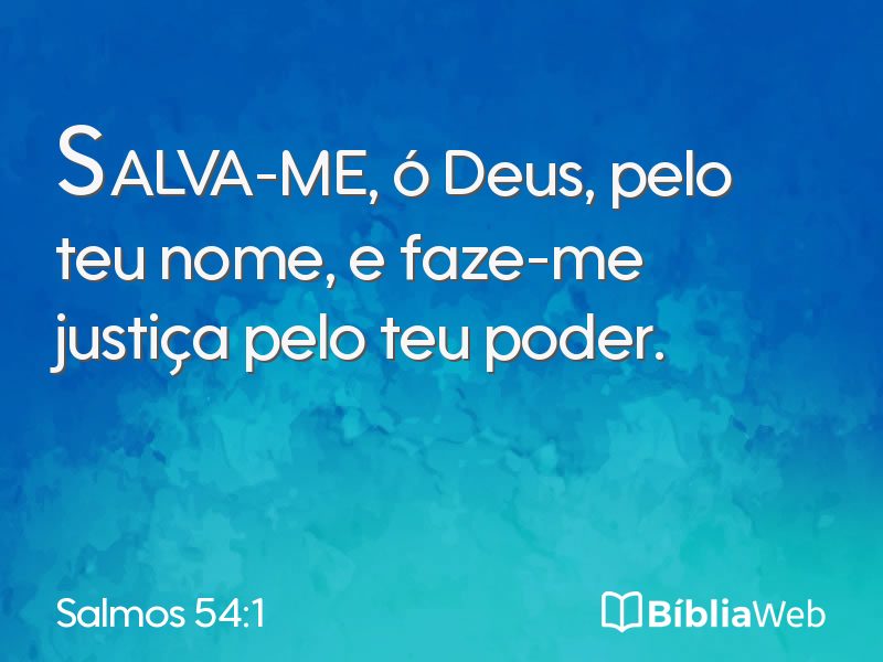 Salmos 54:1 em imagem para compartilhar