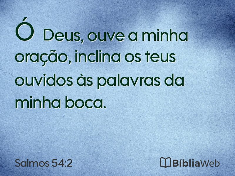 Salmos 54:2 em imagem para compartilhar