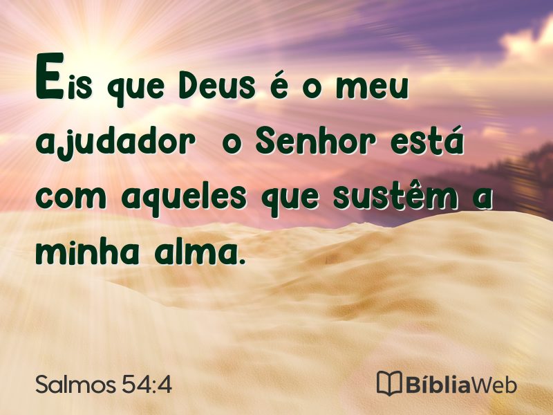 Salmos 54:4 em imagem para compartilhar