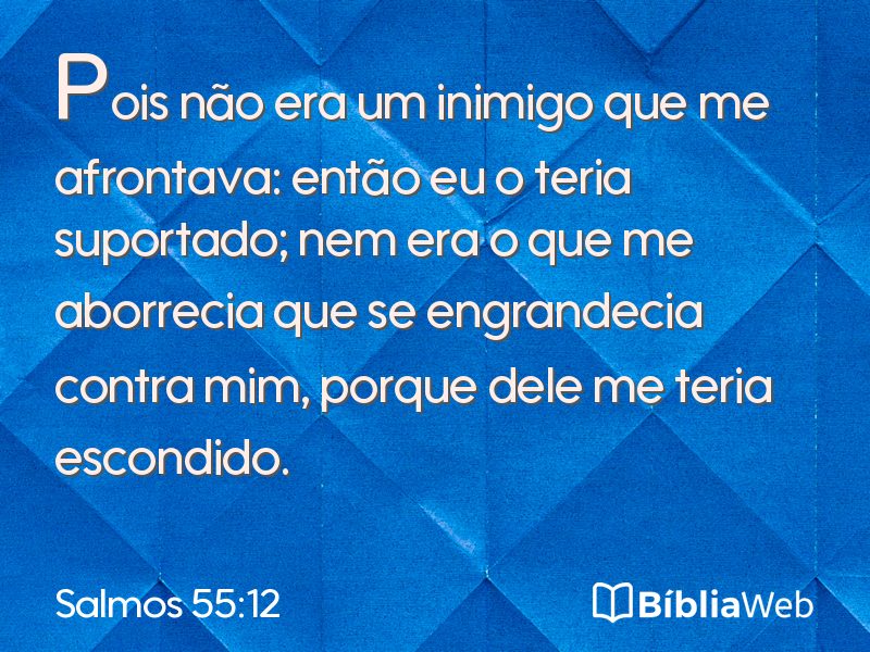 Salmos 55:12 em imagem para compartilhar