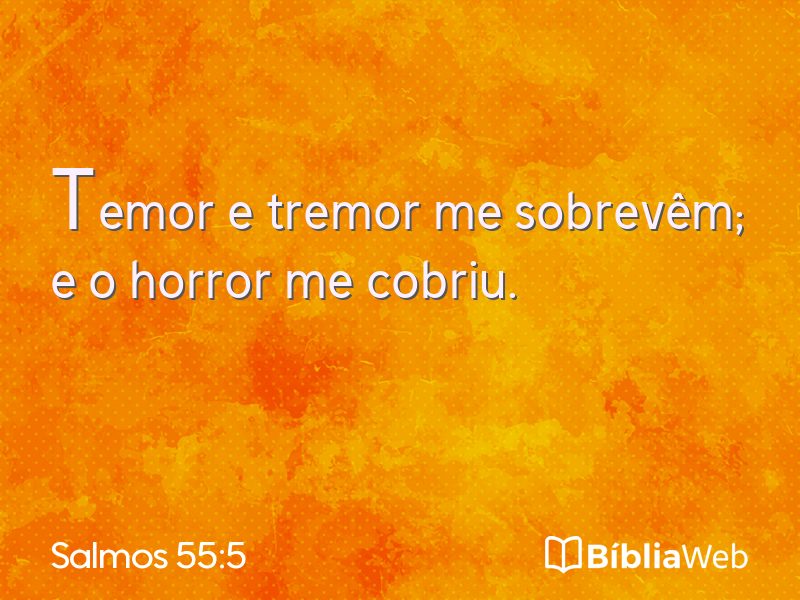 Salmos 55:5 em imagem para compartilhar