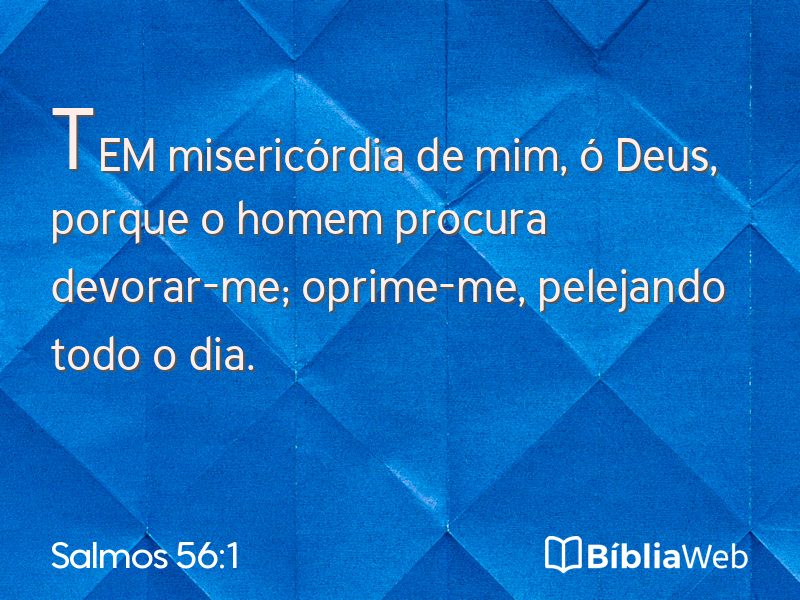 Salmos 56:1 em imagem para compartilhar