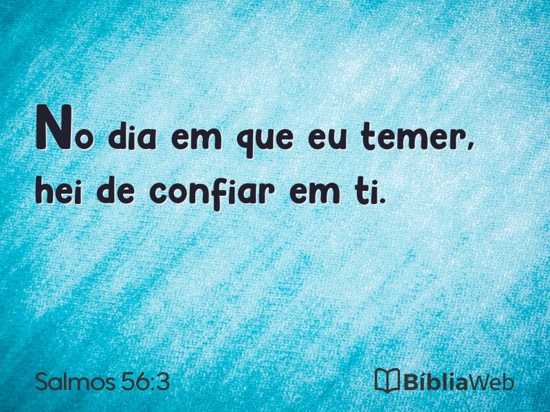 Salmos 56:3 em imagem para compartilhar