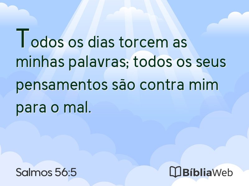 Salmos 56:5 em imagem para compartilhar