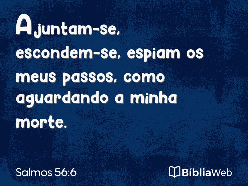 Salmos 56:6 em imagem para compartilhar
