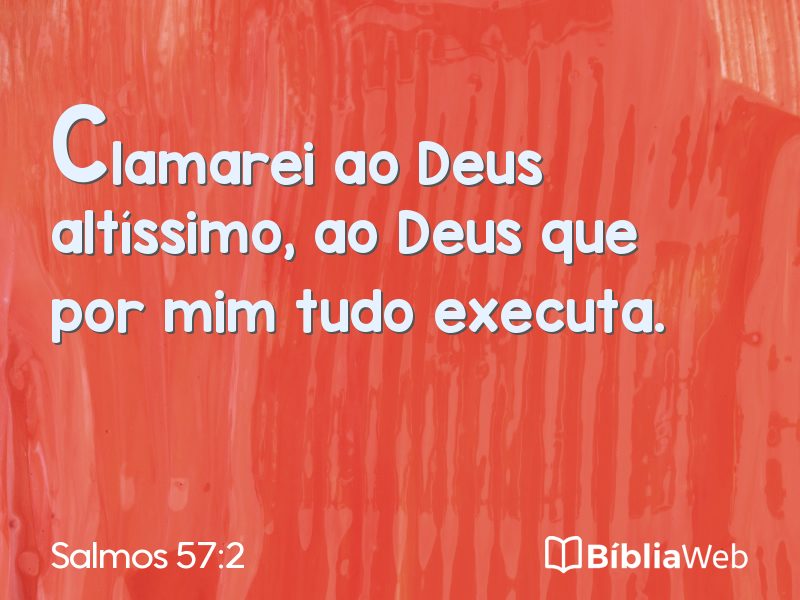 Salmos 57:2 em imagem para compartilhar