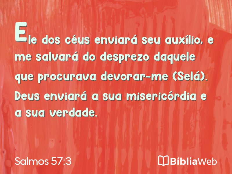 Salmos 57:3 em imagem para compartilhar