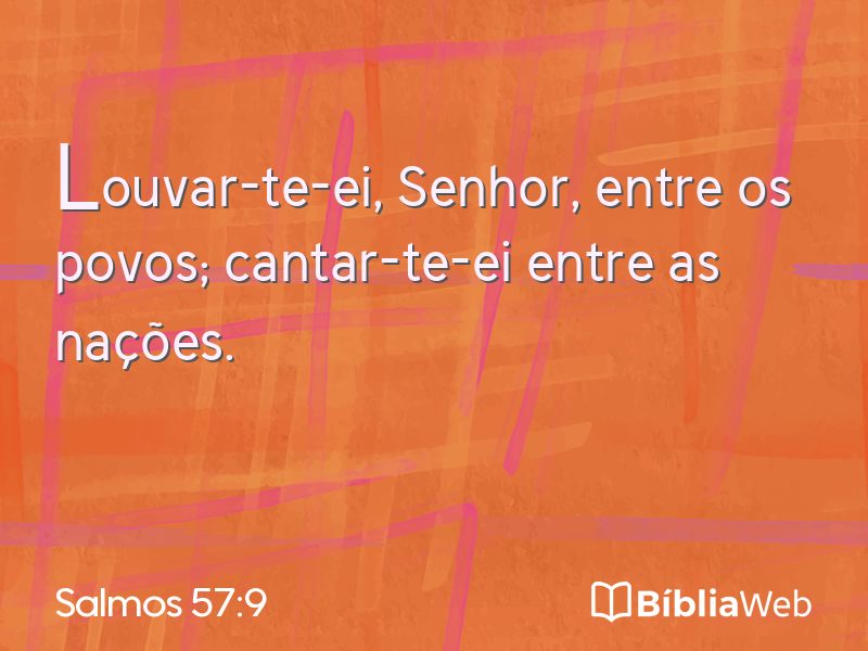 Salmos 57:9 em imagem para compartilhar