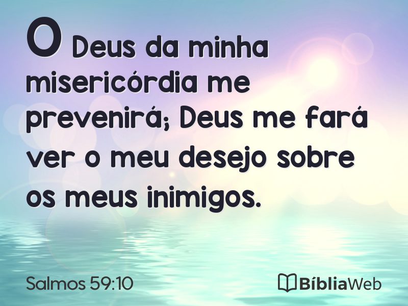 Salmos 59:10 em imagem para compartilhar
