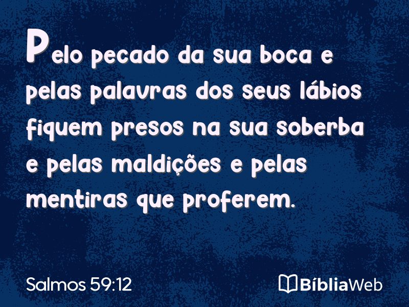 Salmos 59:12 em imagem para compartilhar