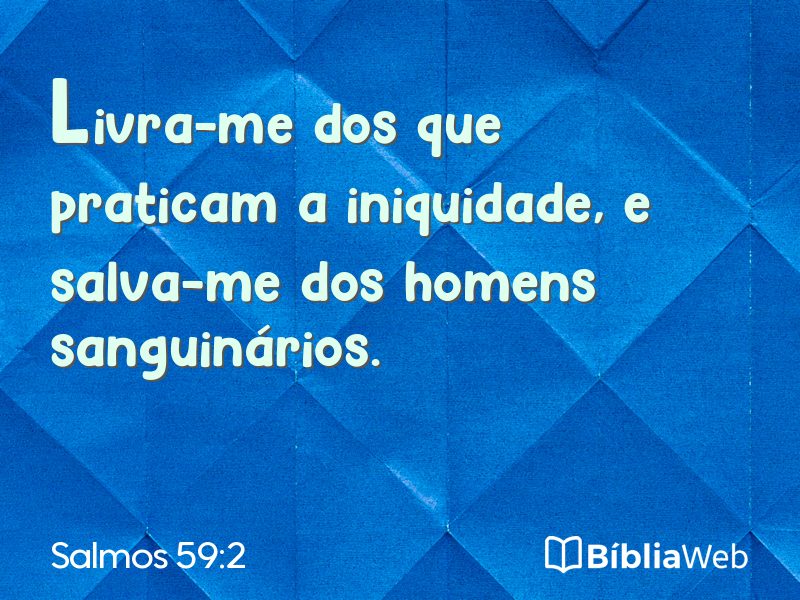Salmos 59:2 em imagem para compartilhar