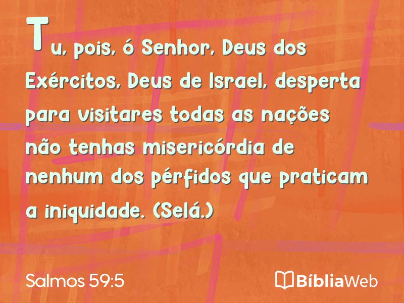 Salmos 59:5 em imagem para compartilhar