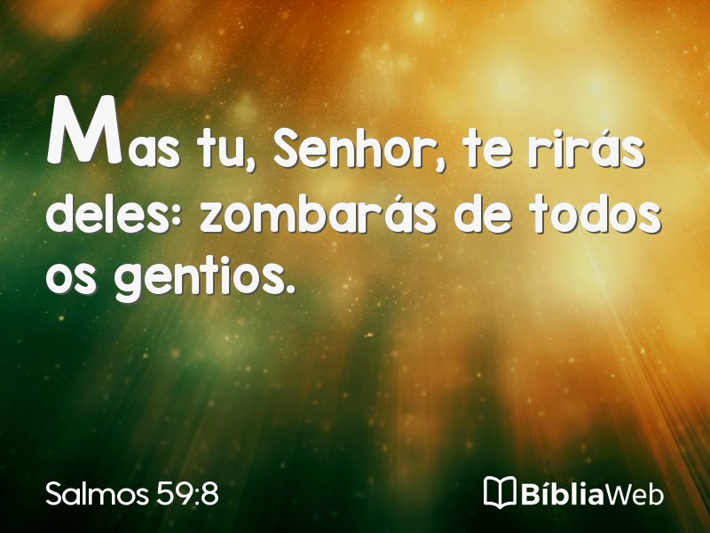 Salmos 59:8 em imagem para compartilhar